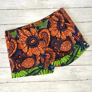 Fischer Cuffed Adorable-Print Cotton Shorts / 2